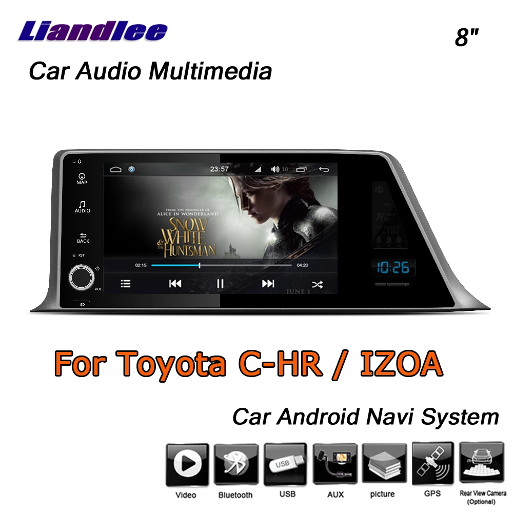 Clearance Liandlee Android 8 UP For Toyota CHR C-HR / IZOA 2015~2019 Stereo Car Radio Carplay Camera GPS Map Nav Navigation System No DVD 2