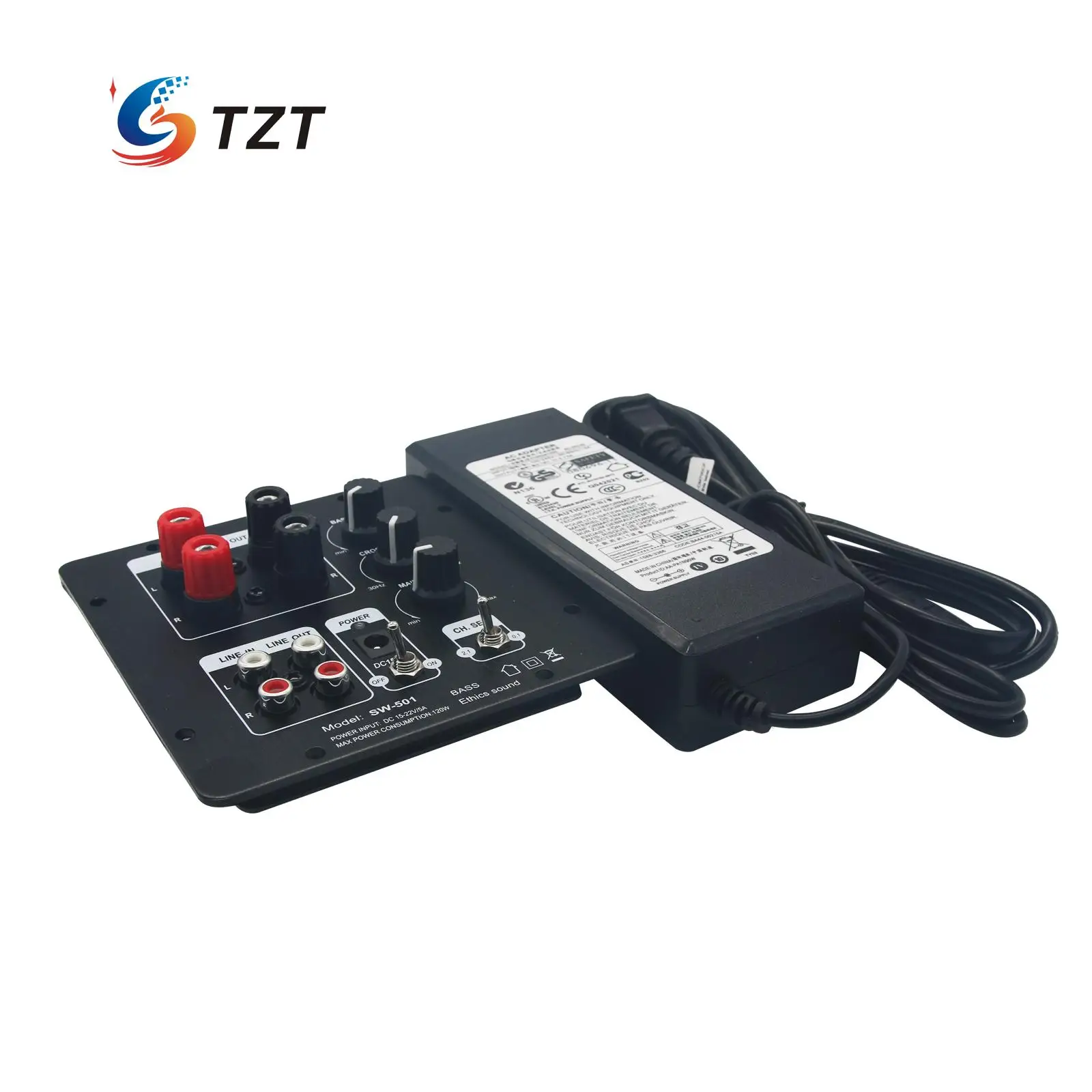 TZT TPA3118 цифровой аудио усилитель мощности плата 60 Вт + 30Wx2 HIFI сабвуфер с источником