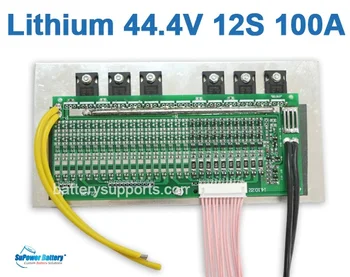 

SuPower 12S 43.2V 44.4V 50.4V 100A Lithium Ion LiPo Battery BMS Management System Balance PCB IC Chip Protection Circuit Board