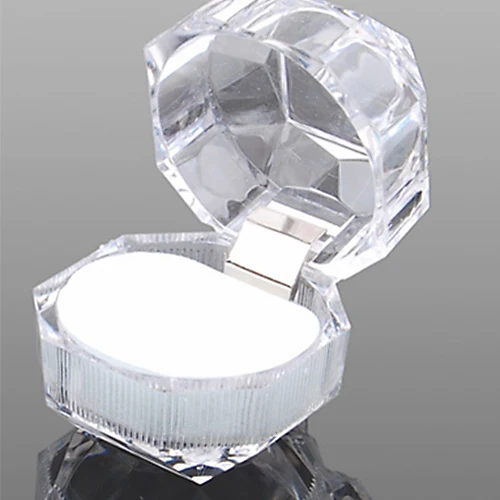 2016 оптом акриловый кольцо упаковочная коробка для хранения Органайзер подарочная упаковка чехол прозрачный оптом 5JVR 7ED5 885 P