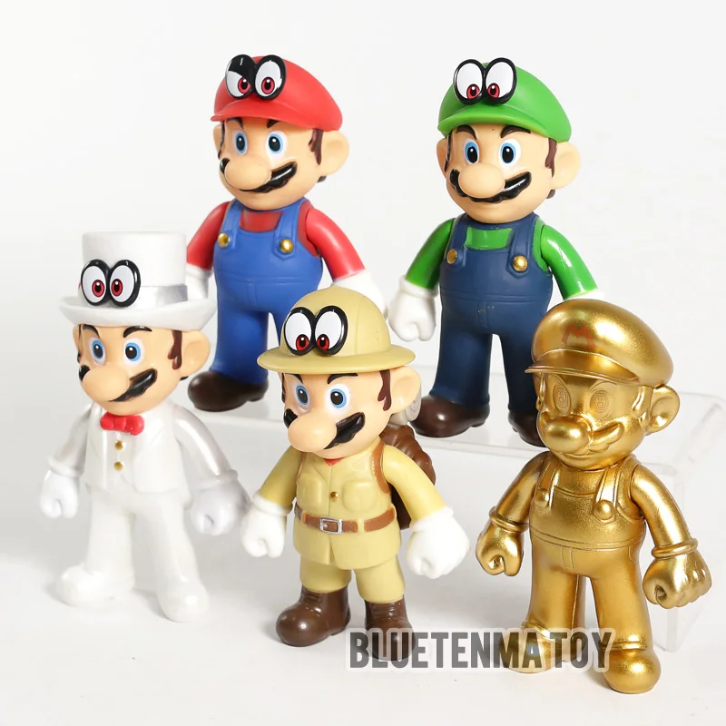Super Mario Bros Одиссея Cappy Супер Марио и Луиджи Золотой Производитель свадебное платье