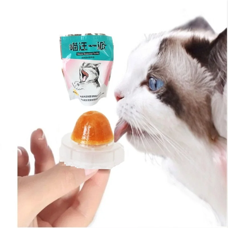 

2019 upgrade Snacks Catnip Ball Candy Licking Solid Nutrition Gel Energy Ball for Cats Increase Drinking Water Help Digestion