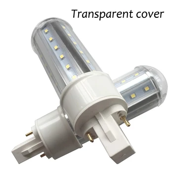 

10pcs/lot 11W LED corn lamp E26/E27/G24/G23 LED PL lamp SMD2835 transparent LED corn light bulb replace CFL 48W 85-265V