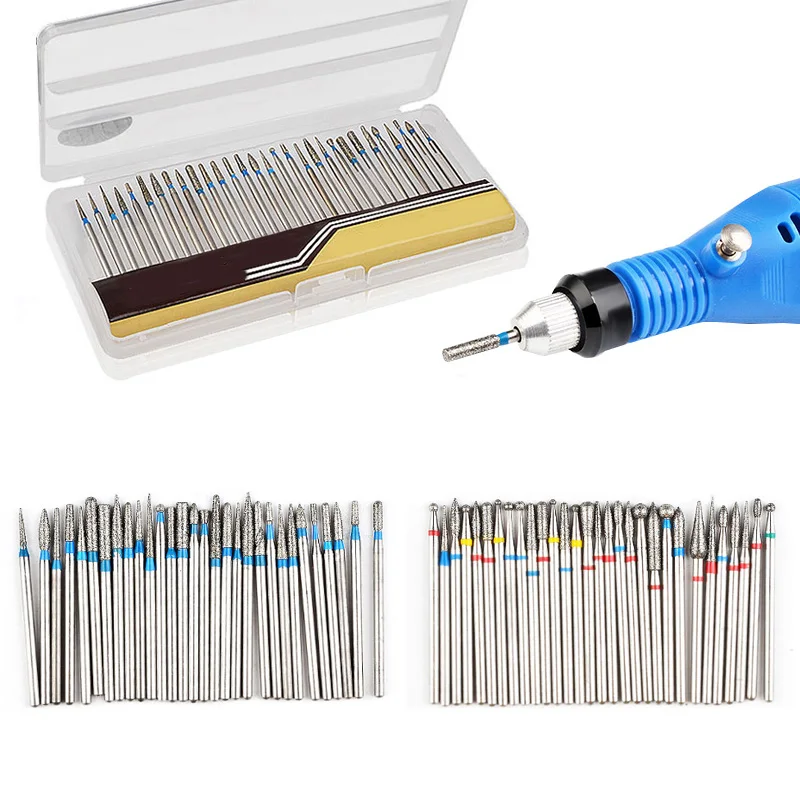 

30pcs Nail Art Diamond Milling Drill Electric Nails Files UV Gel Cuticle Removal Cutter Manicure Machine Tools Accessories New