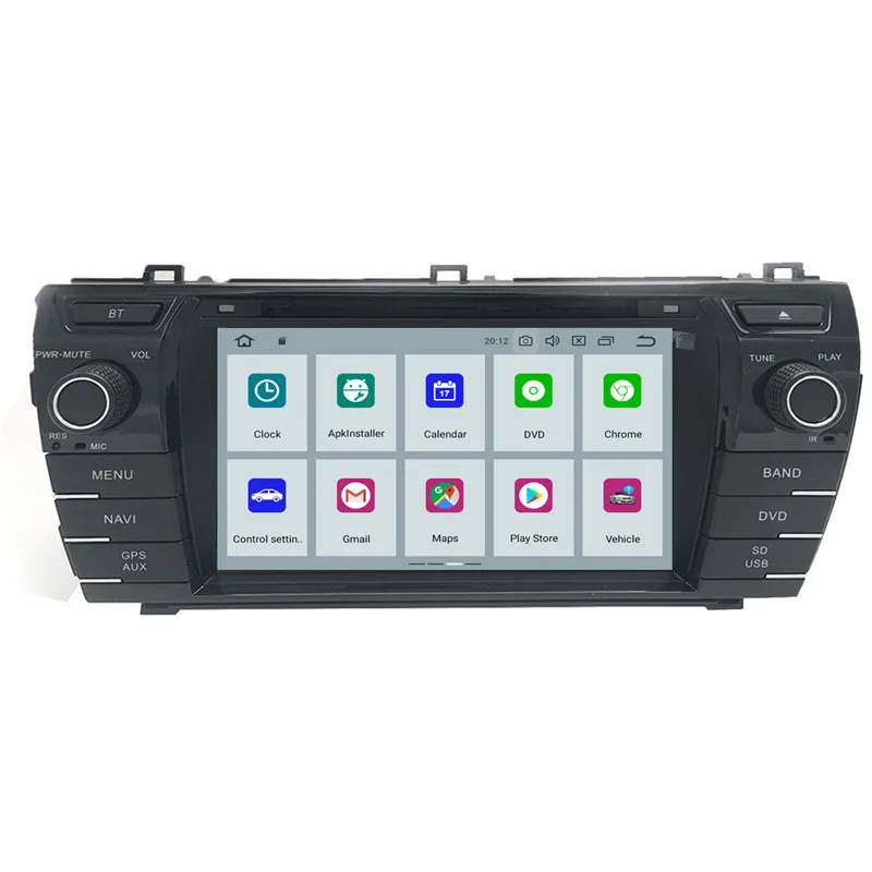 Автомобильный мультимедийный плеер Android 9 0 ОЗУ 4 Гб 2 Din для Toyota Corolla 2013 2014 2015 2016 DVD
