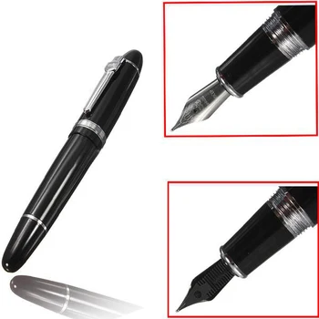

Jinhao 159 Black And Silver M Nib Fountain Pen Thick Gift