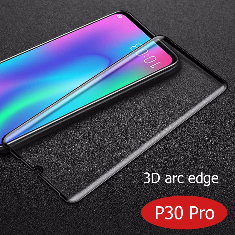 Закаленное стекло для Huawei P30 Pro защита экрана с полным покрытием Lite защитная