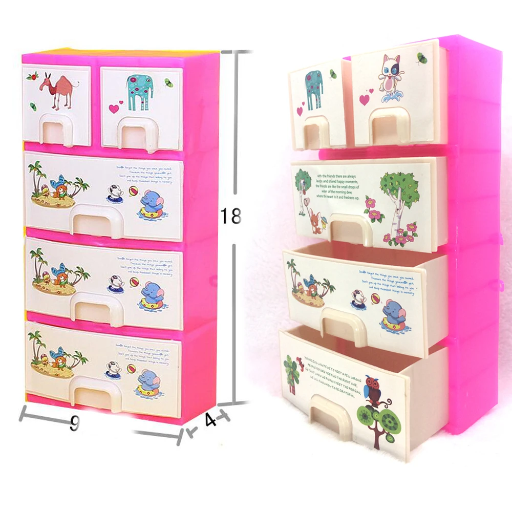 Nk One Set Doll Accessories Baby Toys New Printing Closet Wardrobe