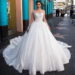 Vestido de Casamento сексуальное свадебное платье в стиле бохо 2019 Brautkleid свадебное платье винтажное кружевное иллюзионное свадебное платье с