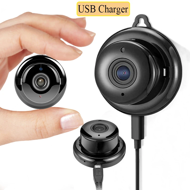 

Home Security MINI WIFI 720P IP Camera Wireless Small CCTV Infrared Night Vision Motion Detection SD Card Slot Audio APP hidden