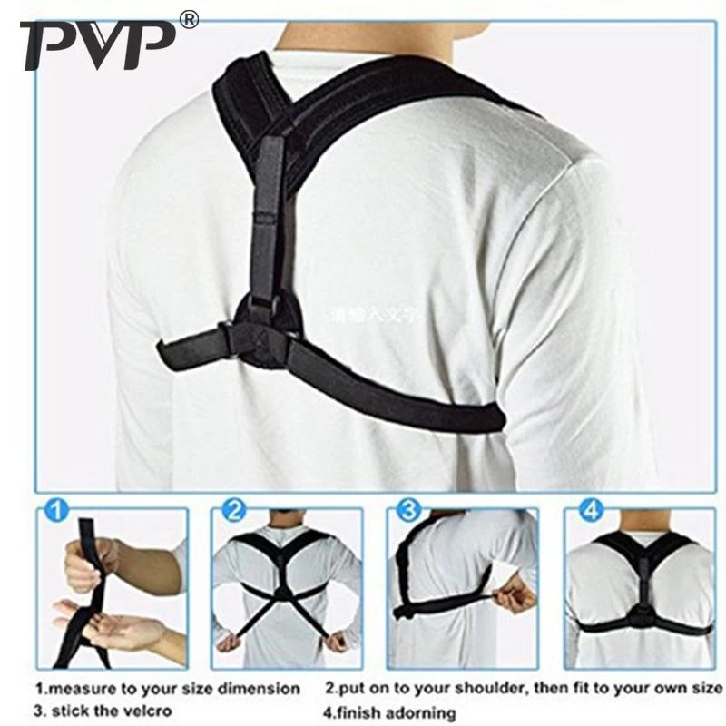 

Upper Back Posture Corrector Clavicle Support Belt Back Slouching Corrective Posture Correction Spine Braces Supports Health