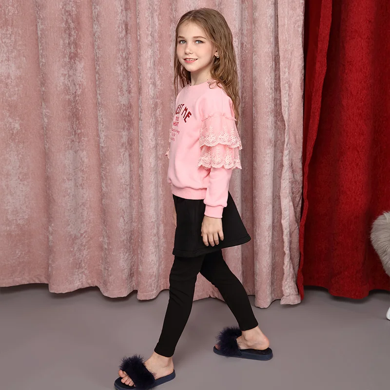 

Girls lace cake sleeve Wei yi yang qi two-piece autumn outfit new princess suit