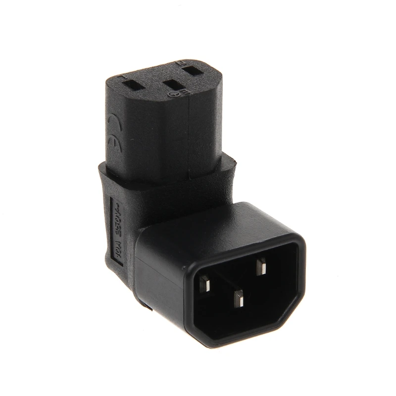 IEC 320 C14 штекерным C13 Женский 3-Pin под углом AC преобразователь с универсальным входом адаптер