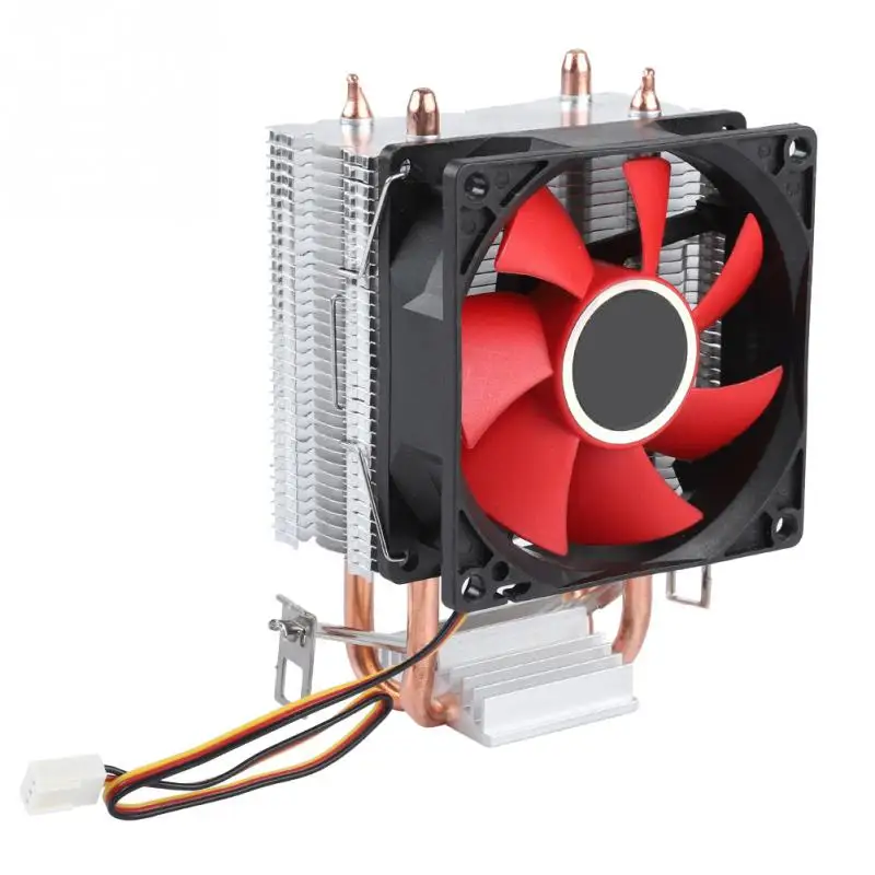 Mini PC CPU Cooler Single Silent Fan 2 Copper Pipe Computer Case Cooler Redin Fans & Cooling