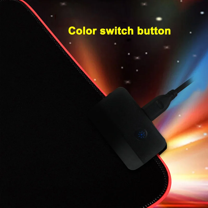 RGB красочные LED освещение коврик для мыши Коврик ПК ноутбука игр @ JH|Коврики мышей|