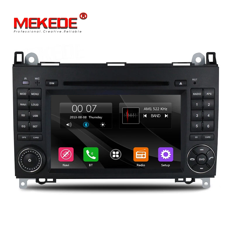 Perfect HD 2din Car DVD GPS Head unit for Mercedes Benz B200 A B Class W169 W245 Viano Vito W639 Sprinter W906 3G Bluetooth Radio+MAP 2