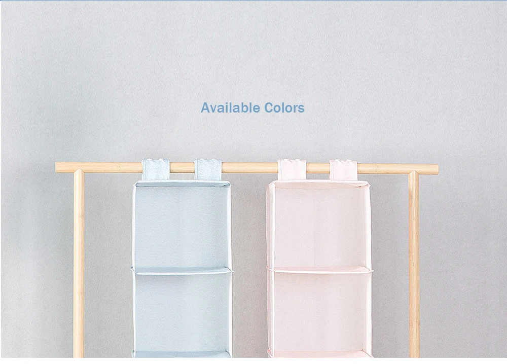 Xiaomi Youpin Mi Home Hanging Storage Bag 5 Layers Natural Household Closet Organizer  
