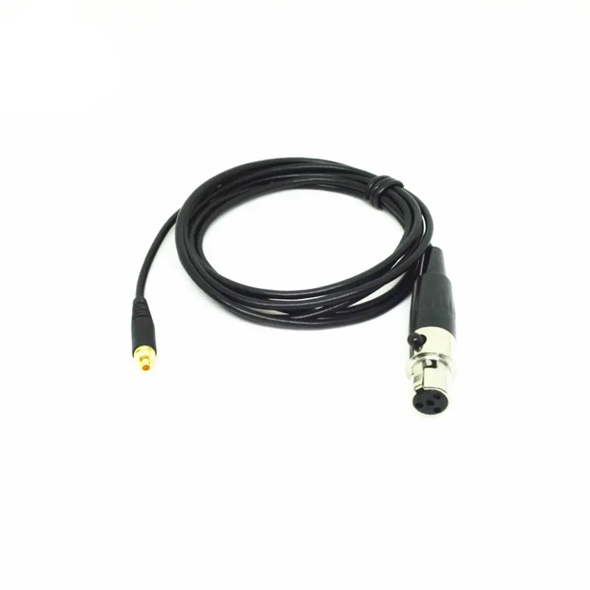 

High Quality Black XLR 4pin Screw Microdot Detachable Microphone Cable for Shure Headset Microphone System 1.1m