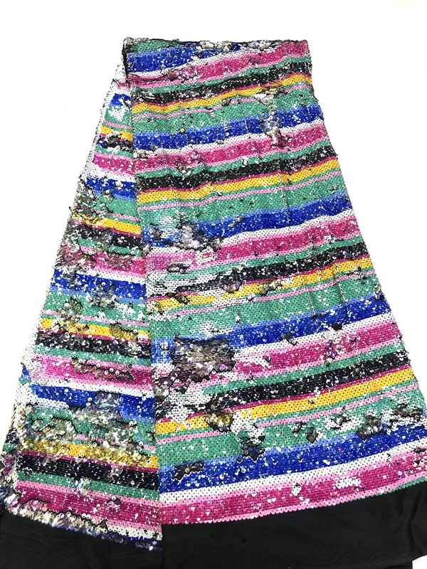

Mesh Sequins Embroidered Lace Fabric Colourful Cheongsam Perform Clothes Wedding Dress 51-52 inch width Gauze Fabric accessories