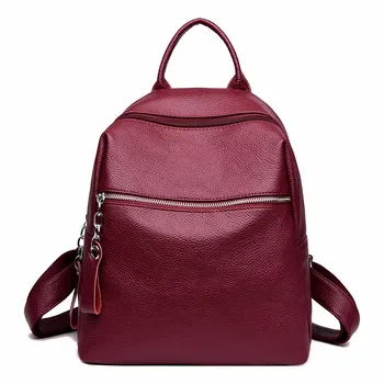 

2020 Women Leather Backpacks For Girls Large Capacity Travel Bagpack Fashion Female Back Pack School Bags For Girls Mochilas