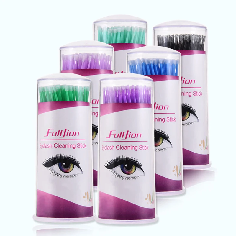 

100pcs/Pack Micro Swab Disposable Makeup Brushes for Eyelash Extension Individual Applicators Mascara Brush For Women Wholesale