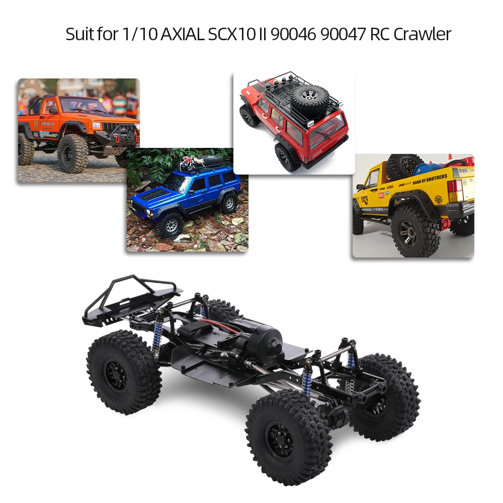 313 мм Колесная база Шасси Рама для 1/10 AXIAL SCX10 II 90046 90047 RC Гусеничный альпинистский Автомобиль DIY