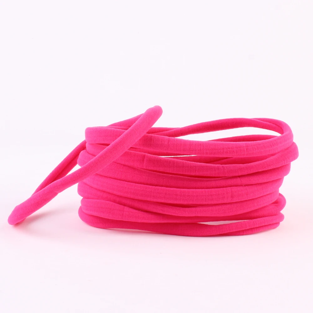 3//10 Pcs Thin Baby Nylon Stretchy Super Soft Headbands Hair Band Elastics Wrap