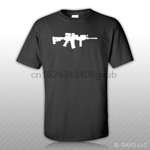 AR15 M16 футболка S M L XL 2XL 3XL хлопок ar-15 m-16 2a #4 | Мужская одежда