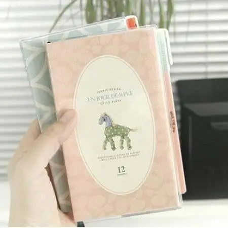 

1pcs/lot 143*92mm Lovely Cartoon design high quality weeky notebook/Journal diary notebook without pen