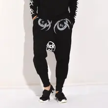 28-38! новые весенние и летние мужские модные свободные шаровары с принтом хип-хоп Индивидуальные брюки плюс размер костюмы певицы