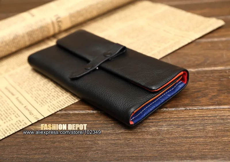 Women's genuine leather black color with clasp (9)