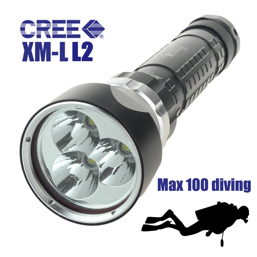 Lampe De Plongée SD01 6000 Lumens Torche De Plongée Puissante Étanche