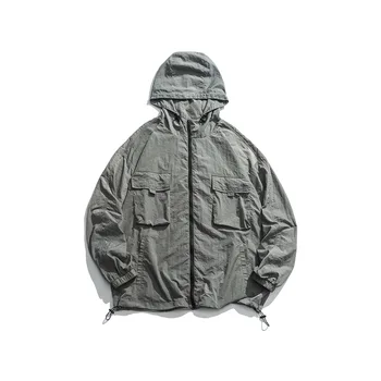 

Men's summer youth overall men fashion comfortable soft clothes trend thin breathable jackets dropshipping holiday gift top coat