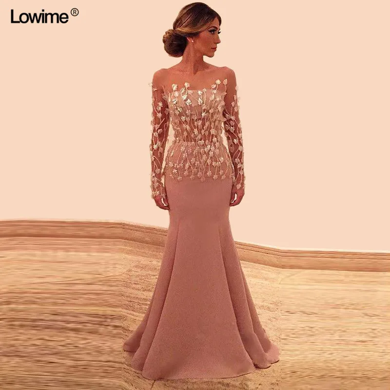 Illusion Mermaid Lange Mouwen Lace Moeder van de Bruid Jurken Strapless Wedding Party Dress Moeder Jurken Voor Bruiloft Illusion Mermaid Lange Mouwen Lace Moeder van de Bruid Jurken Strapless Wedding Party Dress Moeder Jurken Voor Bruiloft