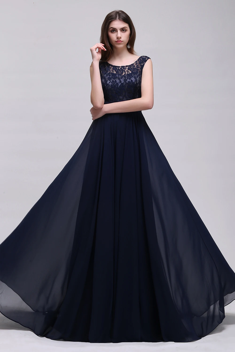 Robe de Soiree сексуальное темно синее кружевное платье подружки невесты с v образным