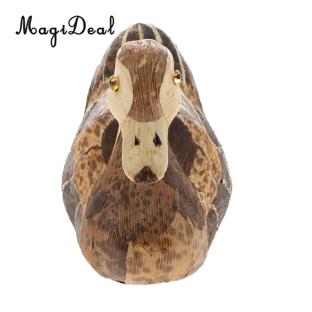 Rustic Bamboo Crafts Duck Owls Animal Figurine Ornament Furnishing Articles