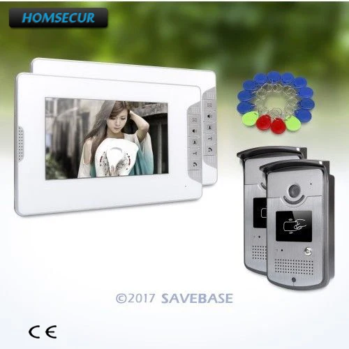 

HOMSECUR 7inch Wired Video Door Entry Security Intercom with Mute Mode for Home Security