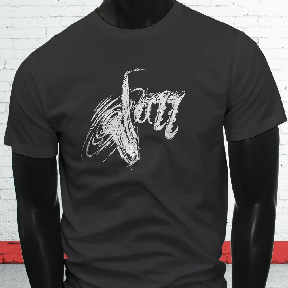 

Distressed Jazz Saxophone Black Music Sax Player Mens Casual Cotton T-Shirt