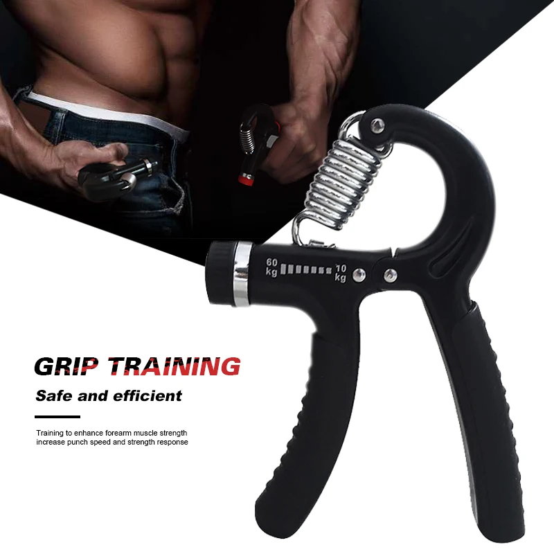 A Type Adjustable Heavy Grips Hand Fitness Gripper Exerciser Wrist