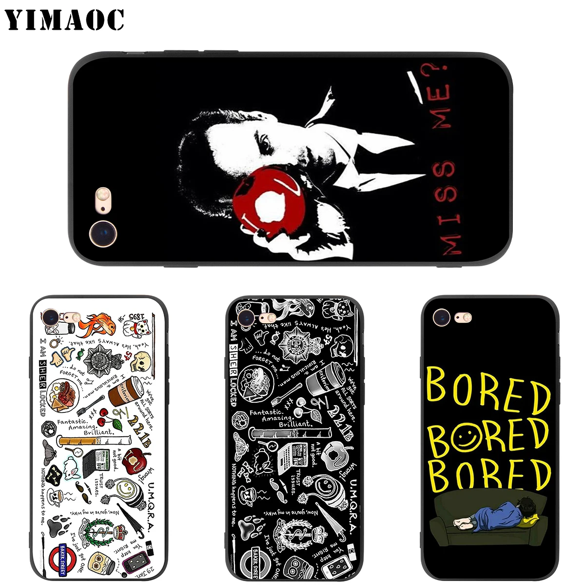 YIMAOC Sherlock Moriartee 221B Мягкий силиконовый чехол для iPhone 11 Pro XS Max XR X 8 7 6 6S Plus 5 5S se