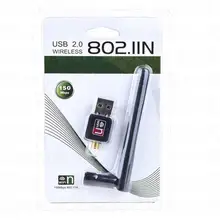 100 шт./лот Горячая распродажа! 150 Мбит/с 802.11n беспроводная сетевая карта RTL8188 с 2dbi антенной wifi адаптер