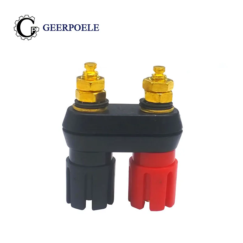

1 pcs Gold-plated Double Banana Plug Plum Type Connectors Amplifier Audio Terminal Binding Post Speaker Jack Column 250V 5A