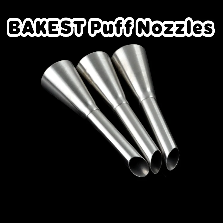 

BAKEST 6pcs per lot Large Size Puff Nozzles Cake Icing Decorating Tools