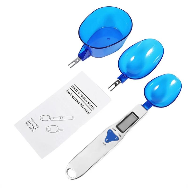 1 set Baffect 300 г/0,1 г портативный lcd цифровой кухонный мерная ложка-весы грамм электронная ложка, весы Volumn Еда весы инструменты - Цвет: 1 set