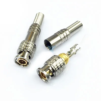 10pcs/lot Copper BNC Connector CCTV Accessory For RG-59 Coaxical Cable And Surveillance Security DVR Camera Kits System | Компьютеры и
