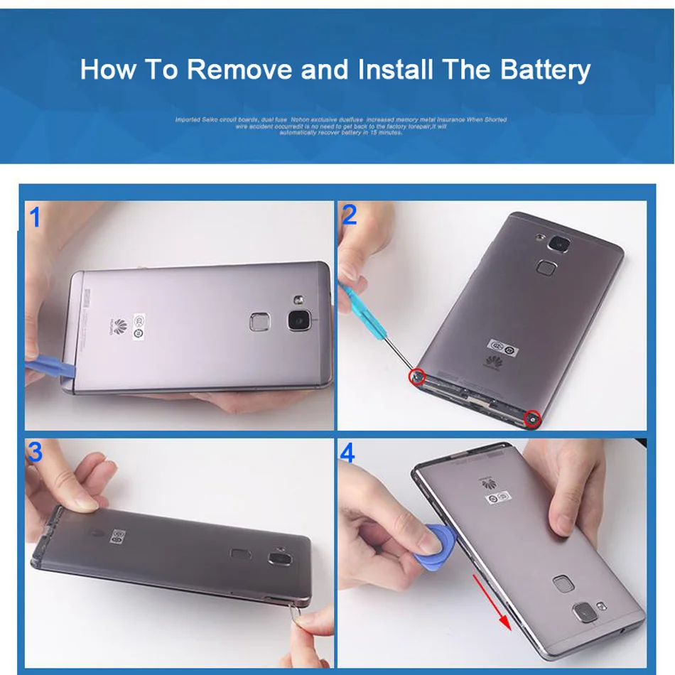 Original NOHON 4100mAh Battery For Huawei Mate 7 Mate7 HB417094EBC High Capacity Lithium Polymer Replacement Battery For Mate 7  (13)