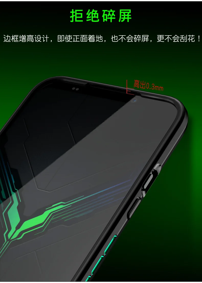 Чехол для xiaomi Black Shark 2 Pro противоударный силиконовый чехол для BlackShark 2 SKW-A0 для геймпада левый/правый корпус