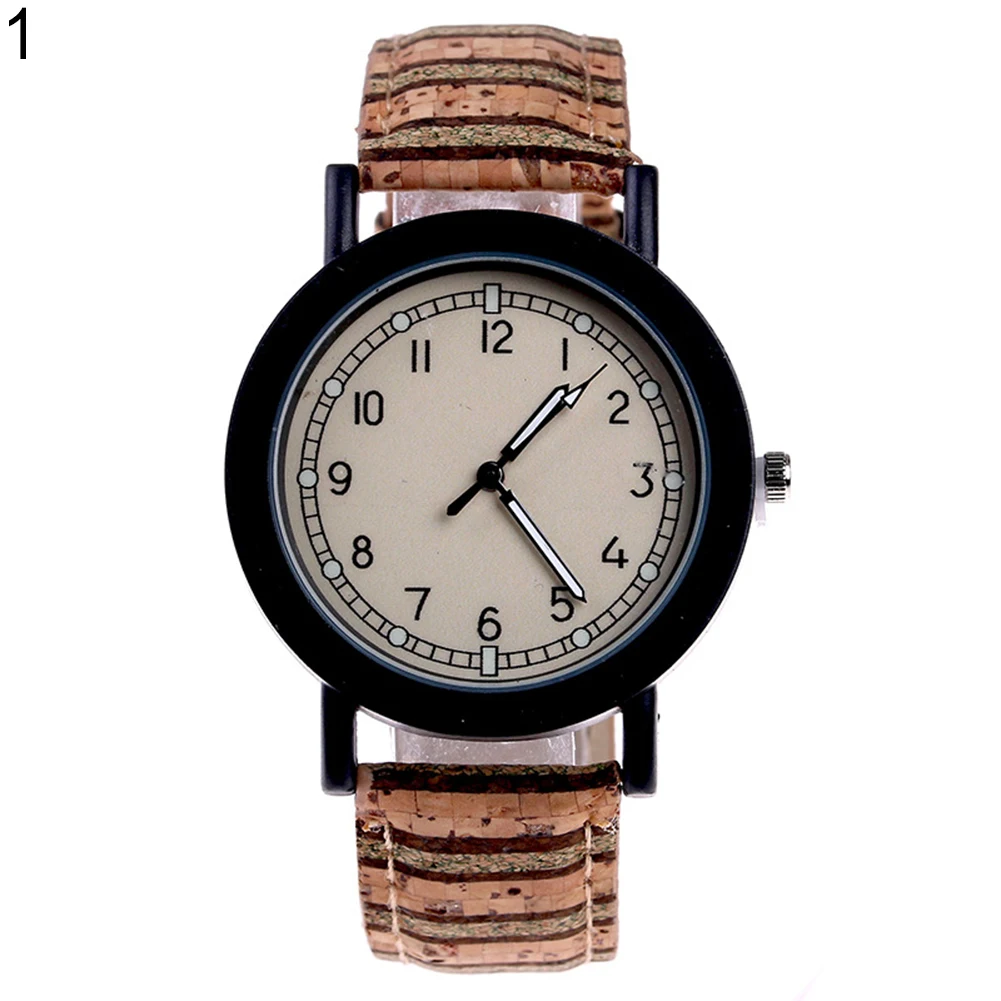 

Vintage Dial Faux Leather Band Round Dial Analog Quartz Women Wrist Watch