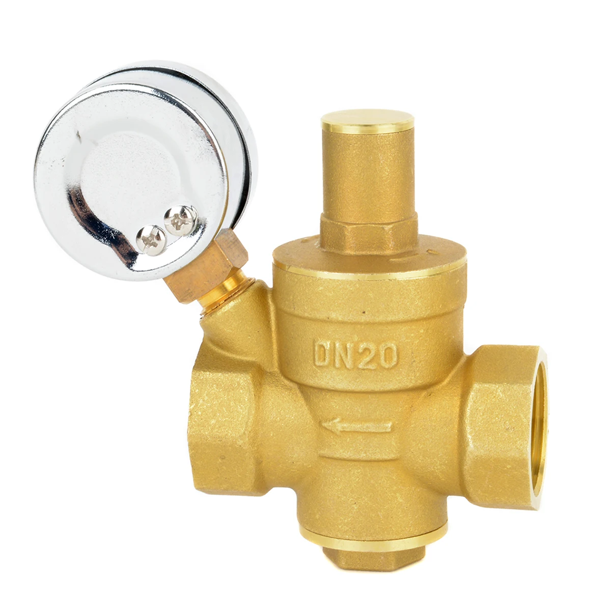 Mayitr прочный DN20 3/" Регулируемый латунный водопроводный клапан для снижения давления воды регулятор давления с манометром