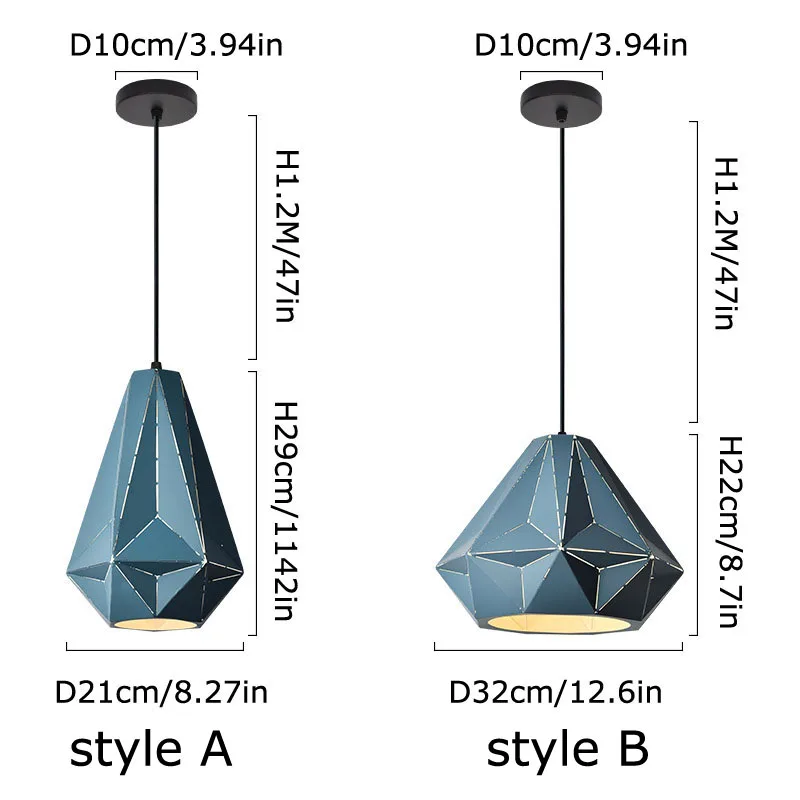 Modern Drop Lights Pendant Light Kid's Room Blue Yellow Pink Hat Pendant Lamp Home Lights Indoor Lighting (18)